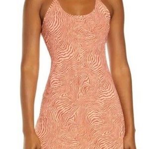 NWT Outdoor Voices Exercise Dress Melon Zebra Size Medium